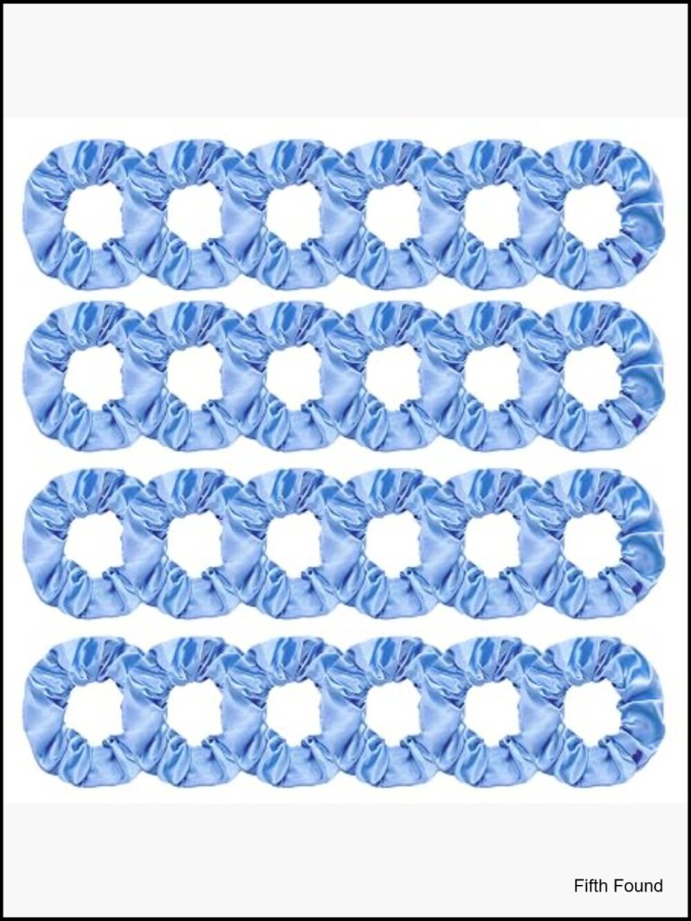 24 Pack Satin Hair Scrunchies Elastic Ponytail Holders No Crease
